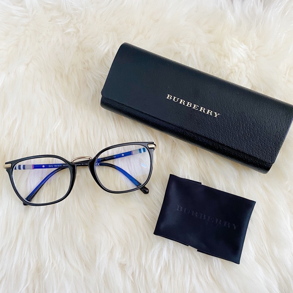 BURBERRY Prescription Black Eyeglasses